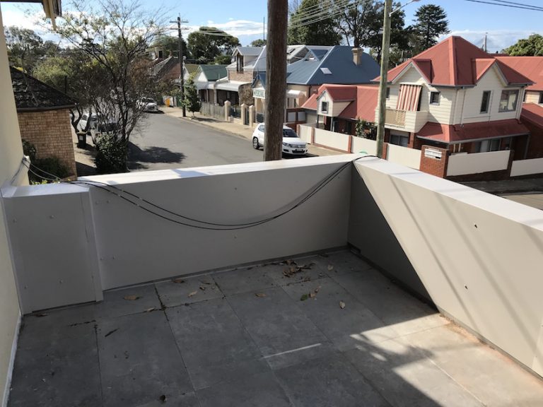 Weatherproof parapet wall Lilyfield GForce Roofing